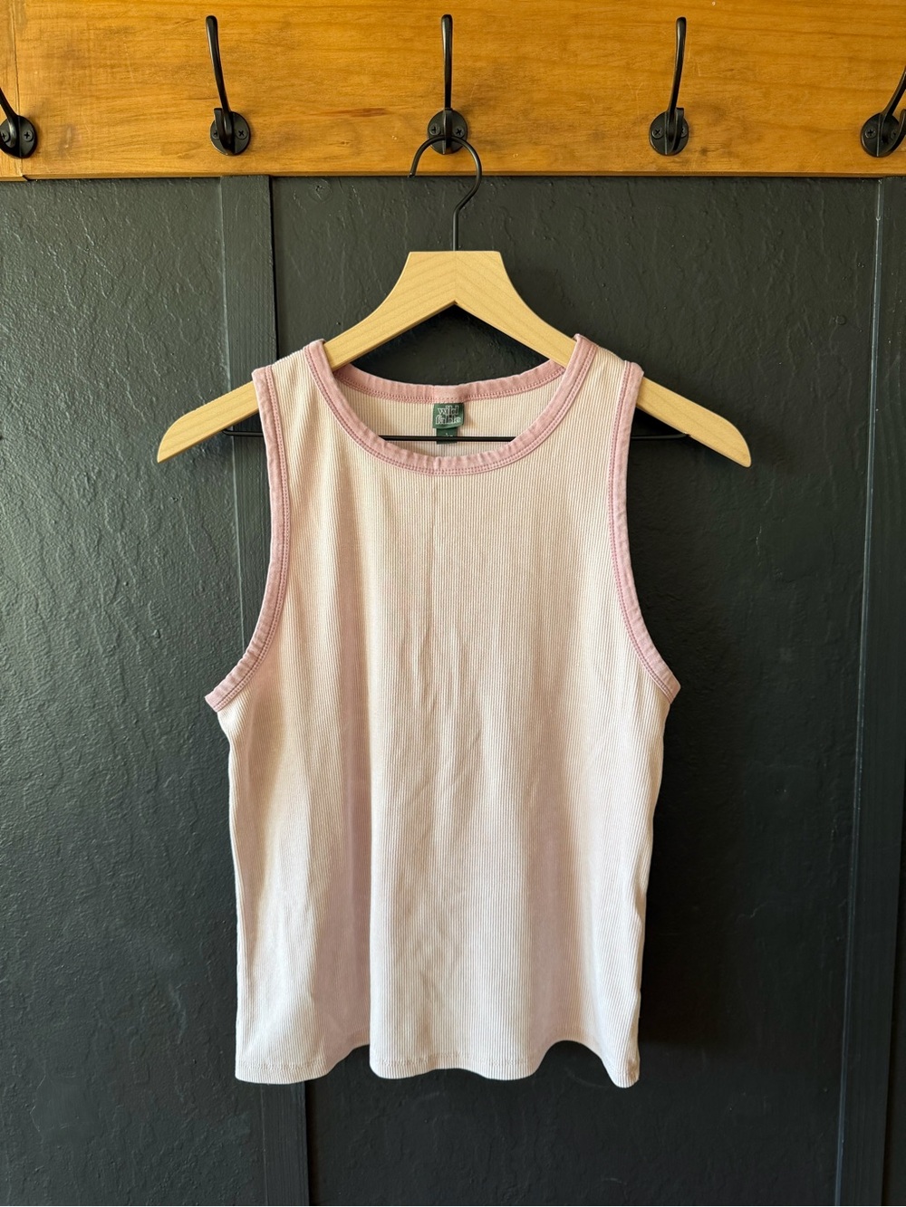 Wild Fable Two Tone Ribbed Tank Top